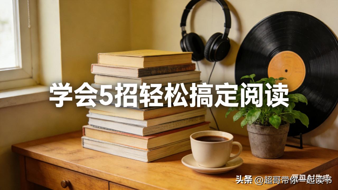 阅读很难吗？学会这5招，轻松搞定阅读！

你是不是觉得阅读很难？看不进去，看了又
