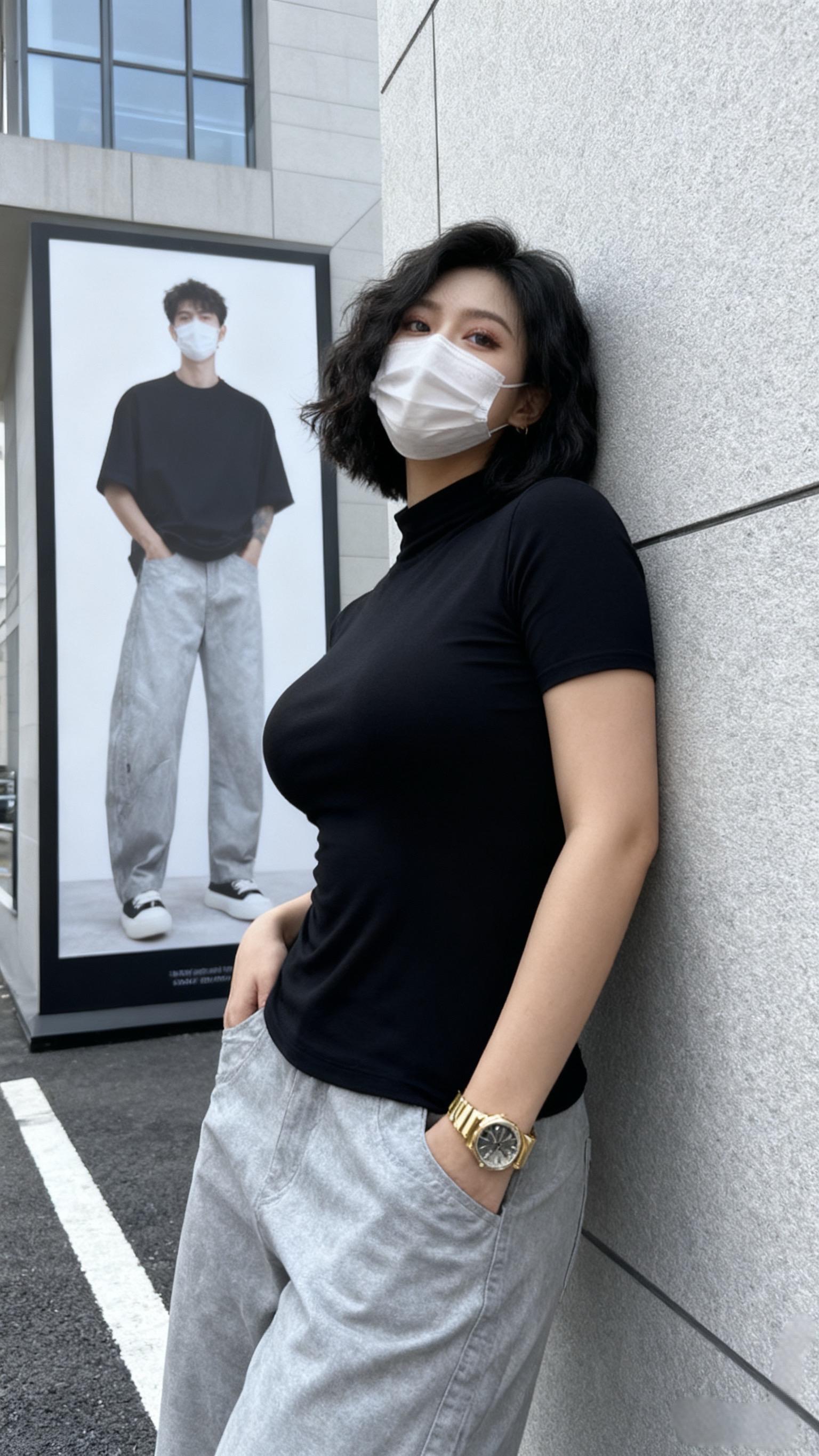 昊Studio秋冬新款牛仔裤长裤宽松高街阔腿裤复古痞帅慵懒风男装