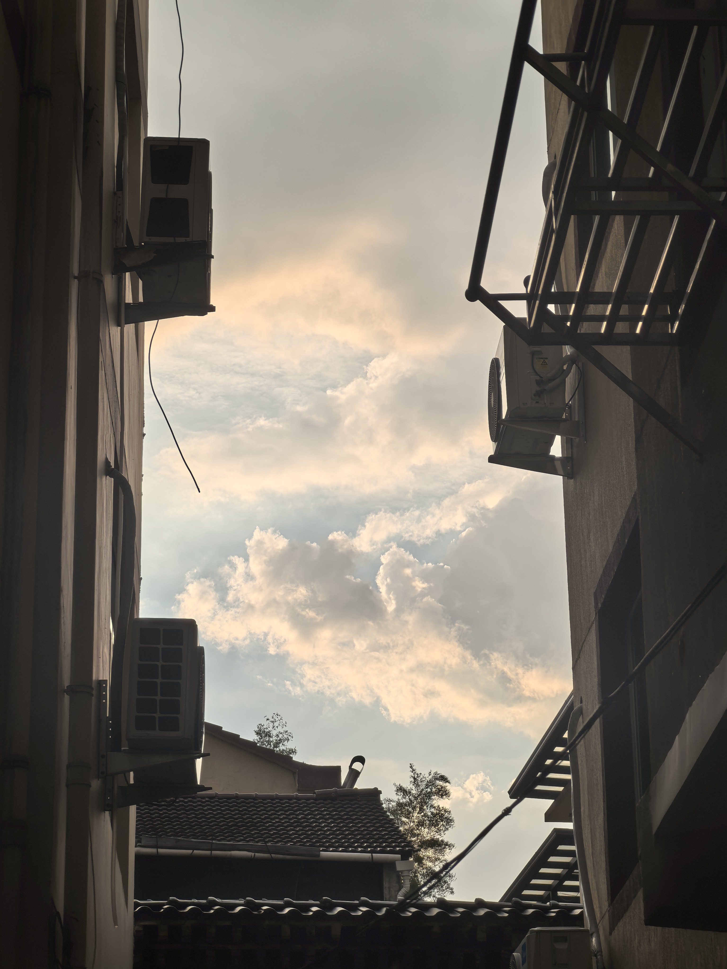 可以浪费时间看很久傍晚的天空 
