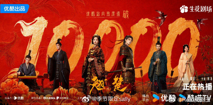 👖三部破万剧陈都灵《翘楚》；鞠婧祎、陈都灵《月鳞绮纪》；白鹿《唐宫奇案》 