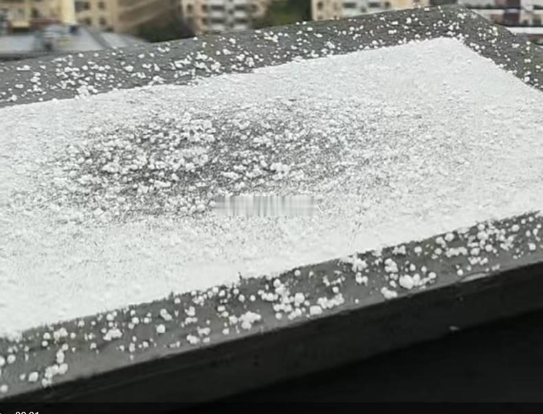 北京初雪来了   郑州也下雪了，早起的时候就听到窗户上沙沙的响声，之后到楼顶看看