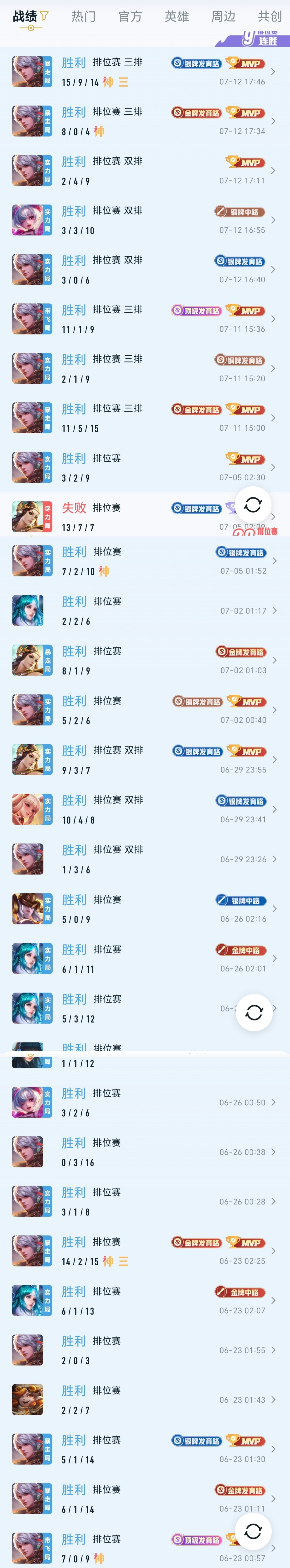 而我这个号这个赛季只输了一把 