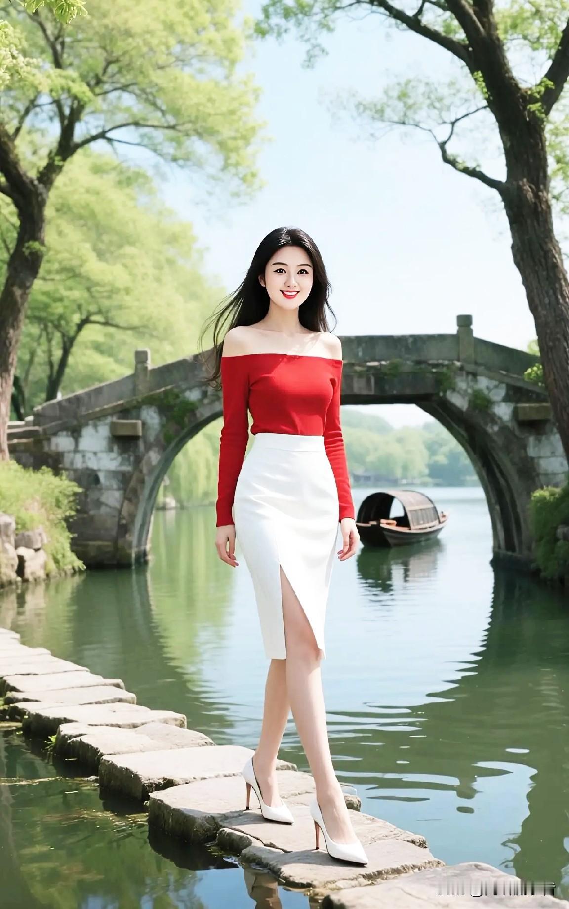 女孩子怎么穿搭既时尚又好看?

女孩子穿搭想时尚好看，不用追大牌，合身显比例最关