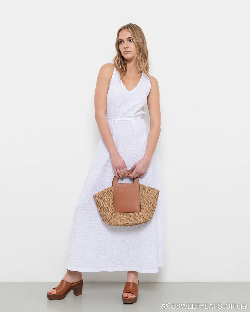 长款女士腰带连衣群sweetyears小众设计师品牌﻿﻿独立设计师﻿ ﻿度假穿什