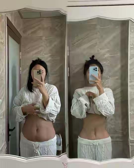 📸 对比照见证我的瘦身之旅！💪🏋️‍♀️