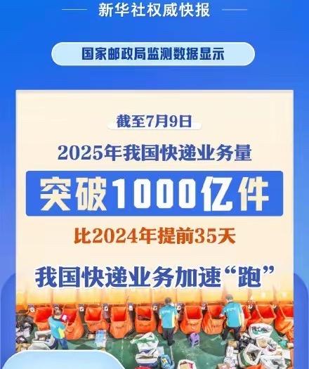 今年你一共买了多少件快递？？今年快递业务量突破1000亿件的速度比去年整整提前了