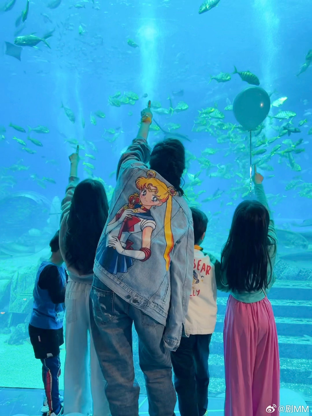 张柏芝三亚plog张柏芝晒背影live图 张柏芝晒的三亚live图，穿着红白条纹