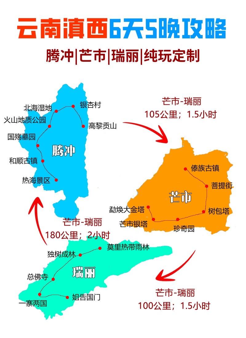 腾冲芒市瑞丽自由行攻略。如果你想一次把腾冲、芒市、瑞丽这三座滇西小城串...