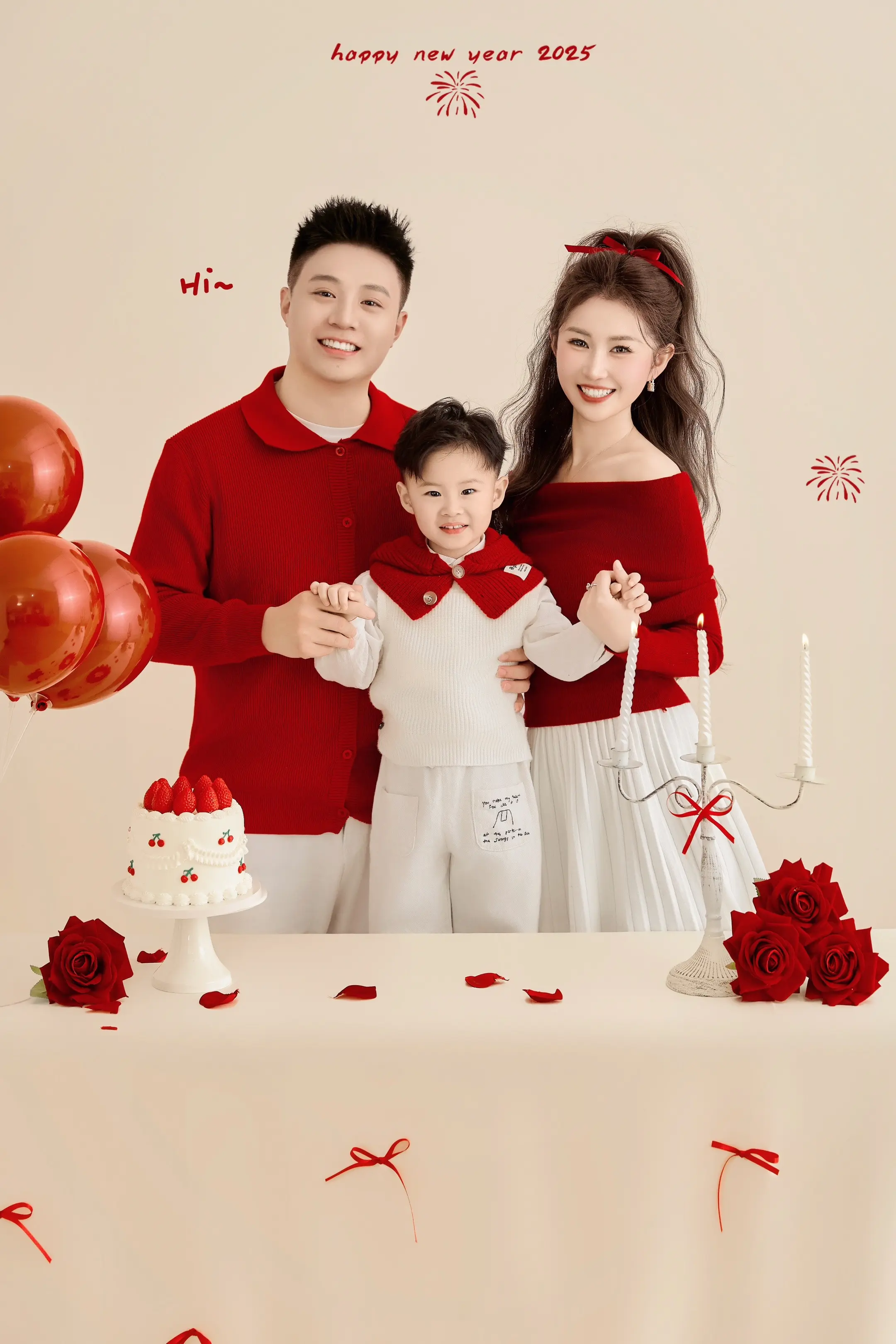 今年不同“今年是一家五口❤️”我们的第一个新年        2025...