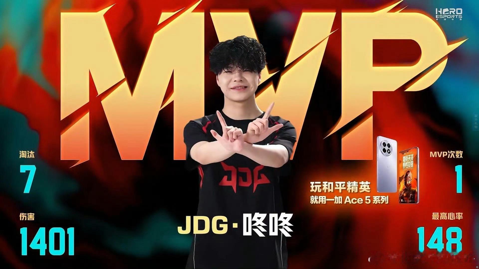 JDG咚咚单场7淘汰MVP 咚咚真的强 fps电竞还是需要新鲜血液 ​​​