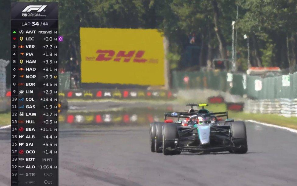 安东内利第34圈重夺领先位置2026f1比利时大奖赛