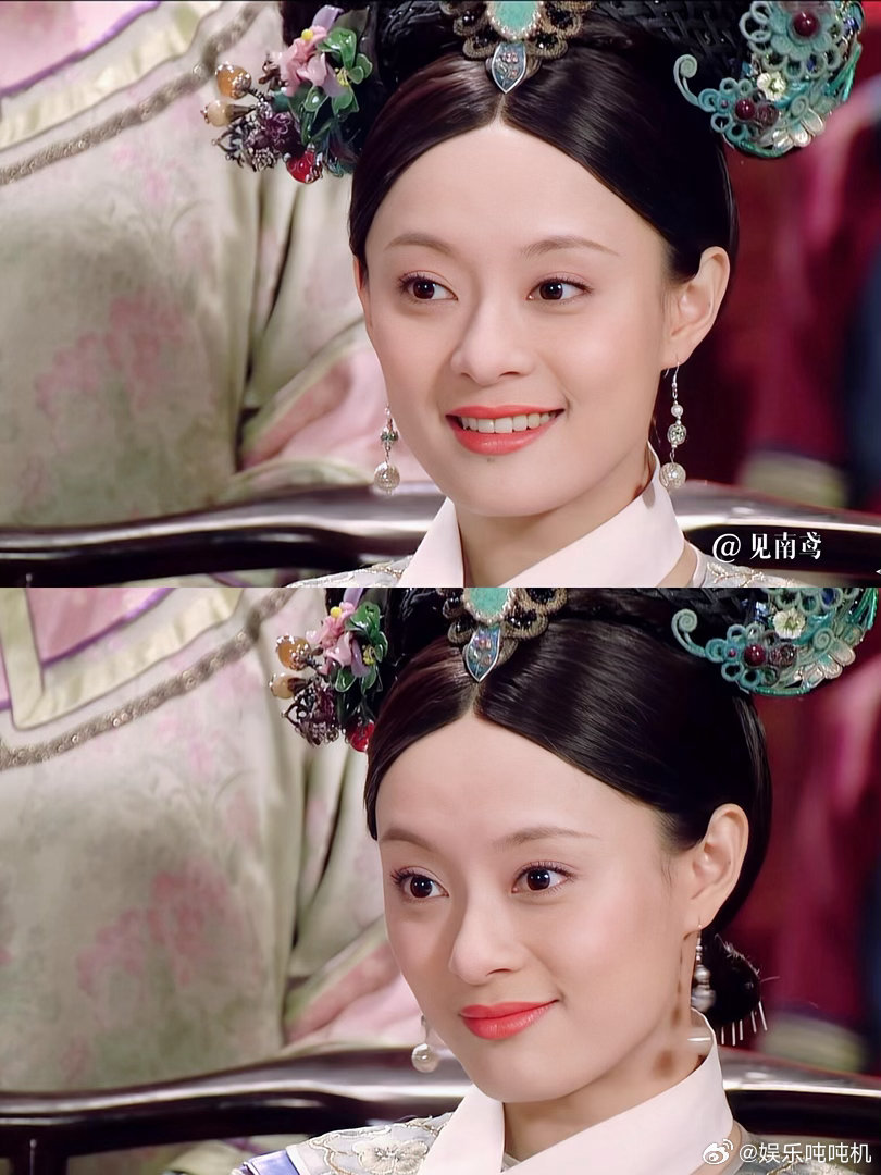 甄嬛传AB组妆容差异 A组的妆让甄嬛多了几分少女柔光，B组的妆让她自带三分凌厉。