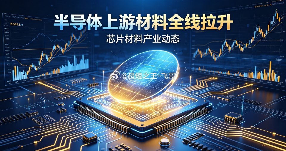 半导体上游材料全线拉升今日半导体上游材料板块集体走强，核心催化来自英特尔CEO重