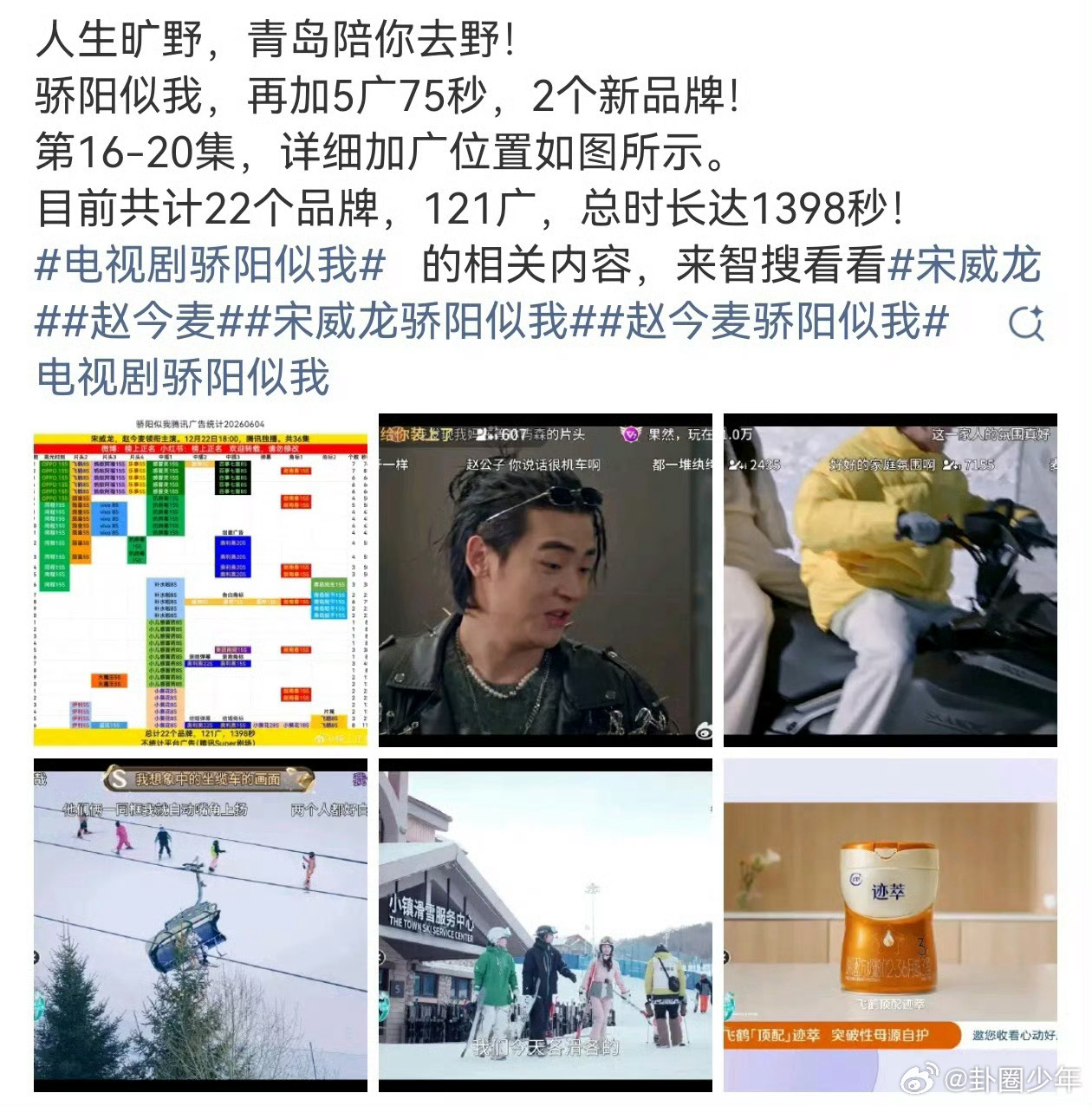 宋威龙赵今麦骄阳似我再加广宋威龙赵今麦骄阳似我完结后加广新增五广刷新长尾变现能力