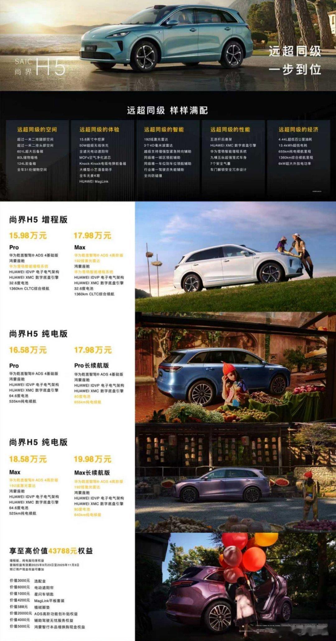 尚界H5价格公布 尚界H5售价15.98万元起，这价格真是年轻人的第一台鸿蒙智行