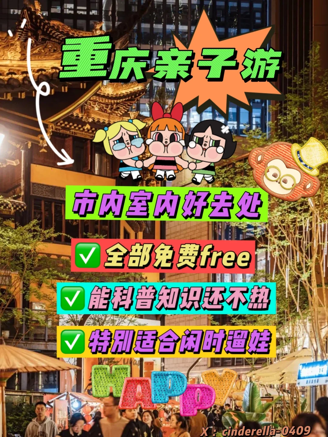 重庆攻略 | ✅全部🆓市内室内遛娃的好去处‼️