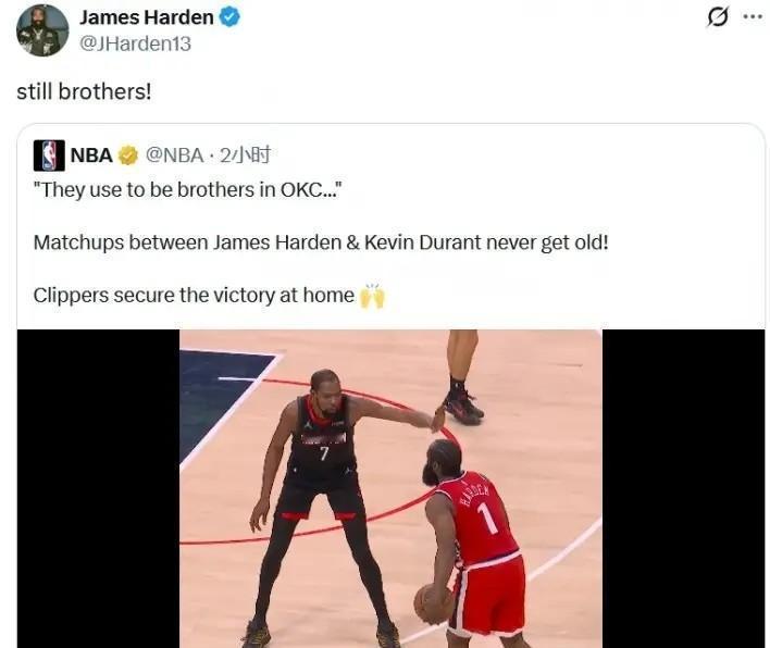 哈登为KD送出第1000次助攻时，他俩甚至不在同一支球队效力。
数据面板不会说谎