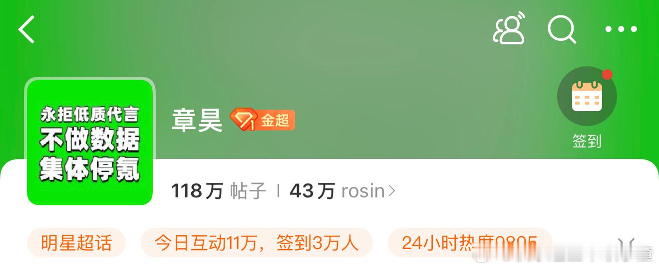 章昊粉丝换超话头像永拒低质代言 ​​​