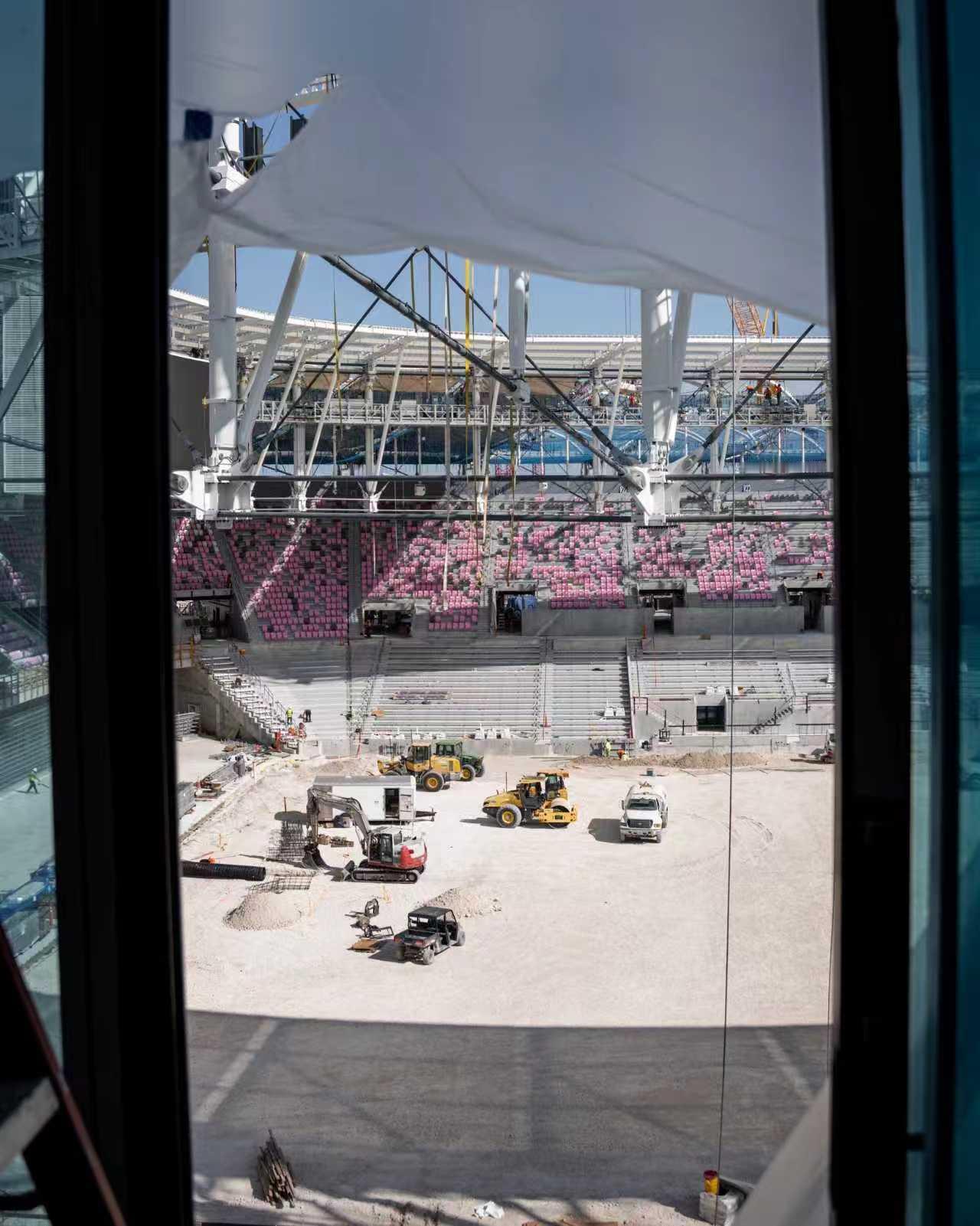 【主场即将完工】🔥随着新赛季开始，迈阿密国际新的主场~自由公园球场也进入了最后