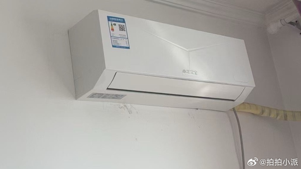 我们房东给我配了个空调，当时和我说买的是小米空调，我还挺期待的。结果是挂着小米卖