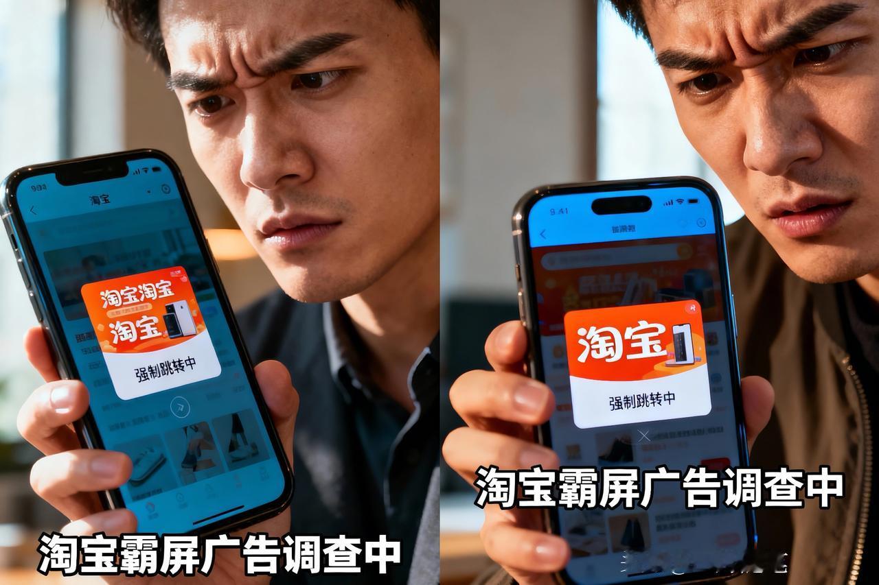 怎么晃一下手机就被强制跳转到淘宝？
官方：已对淘宝霸屏广告展开调查！

手机一晃