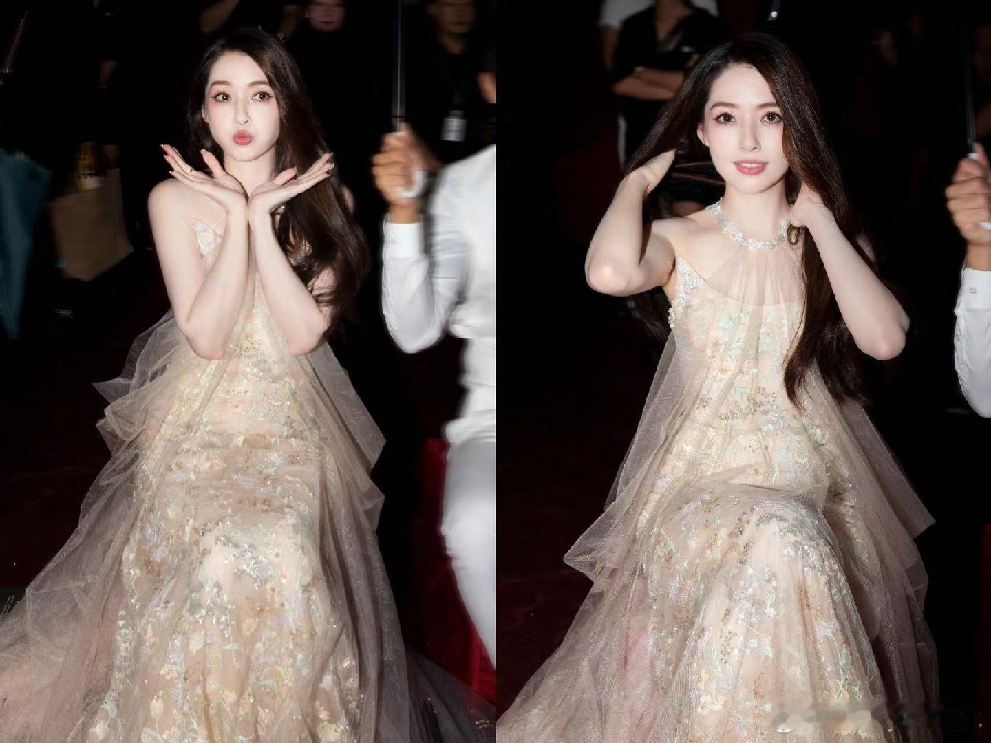 #郭碧婷最新美照#郭碧婷最新美照，这个滤镜就像是油画里的公主，太好看了！我拿去做