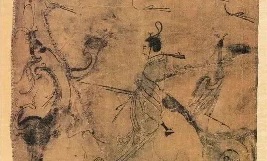 战国中期晚段，1973年在湖南长沙子弹库一号墓出土。长37.5厘米，宽28厘米。