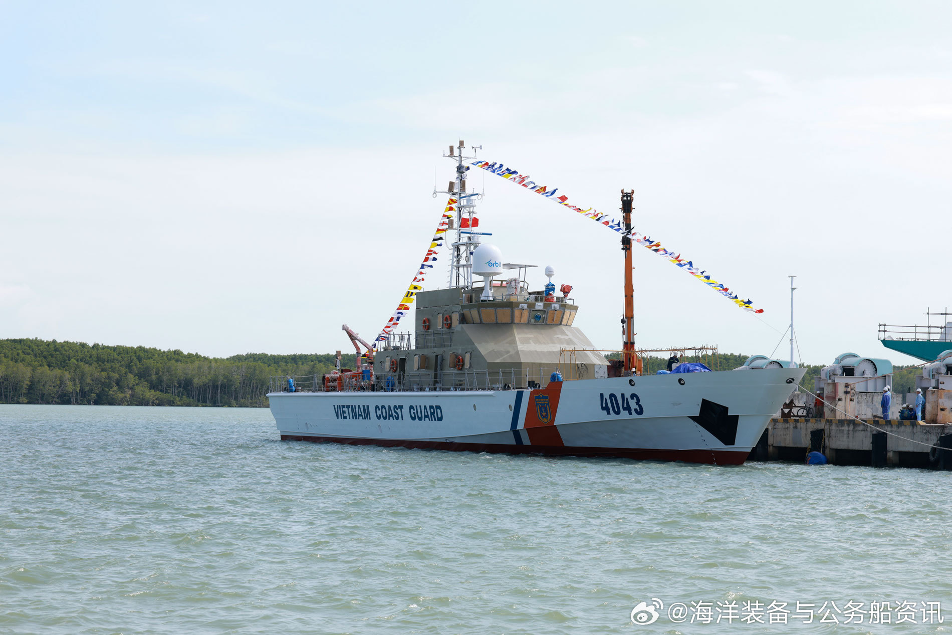 各国海上执法力量信息 【越南】2026年5月6日上午，越南海警新建的第13艘TT