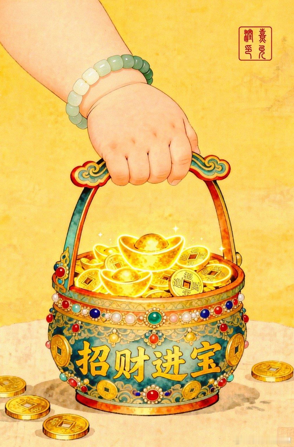 沾沾财气今年都有好工作日进斗金，有钱挣！ ！！！ 