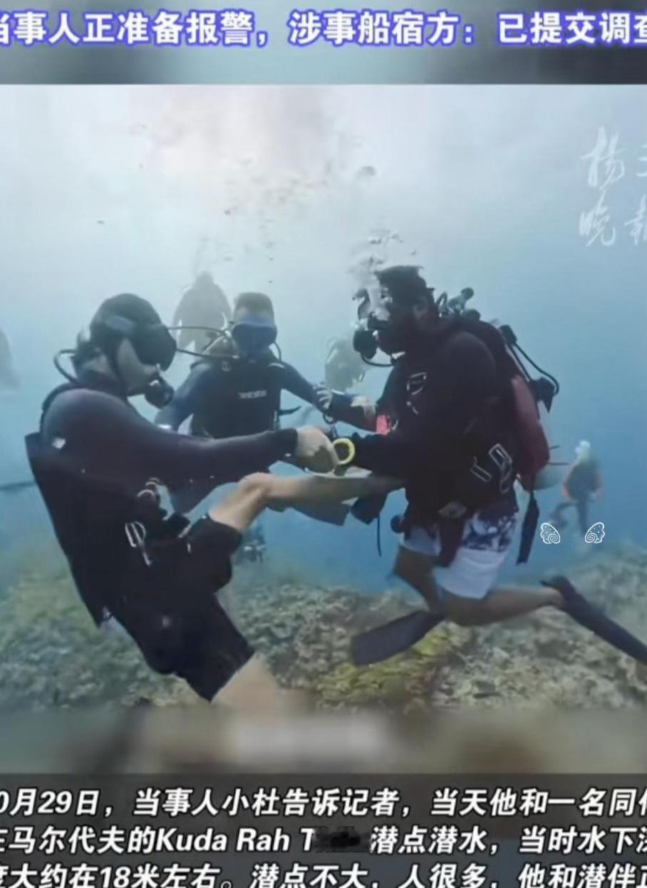 一名中国潜水教练在马尔代夫水下遭人围攻，凭专业能力脱险，此事让人对当地过往潜水事