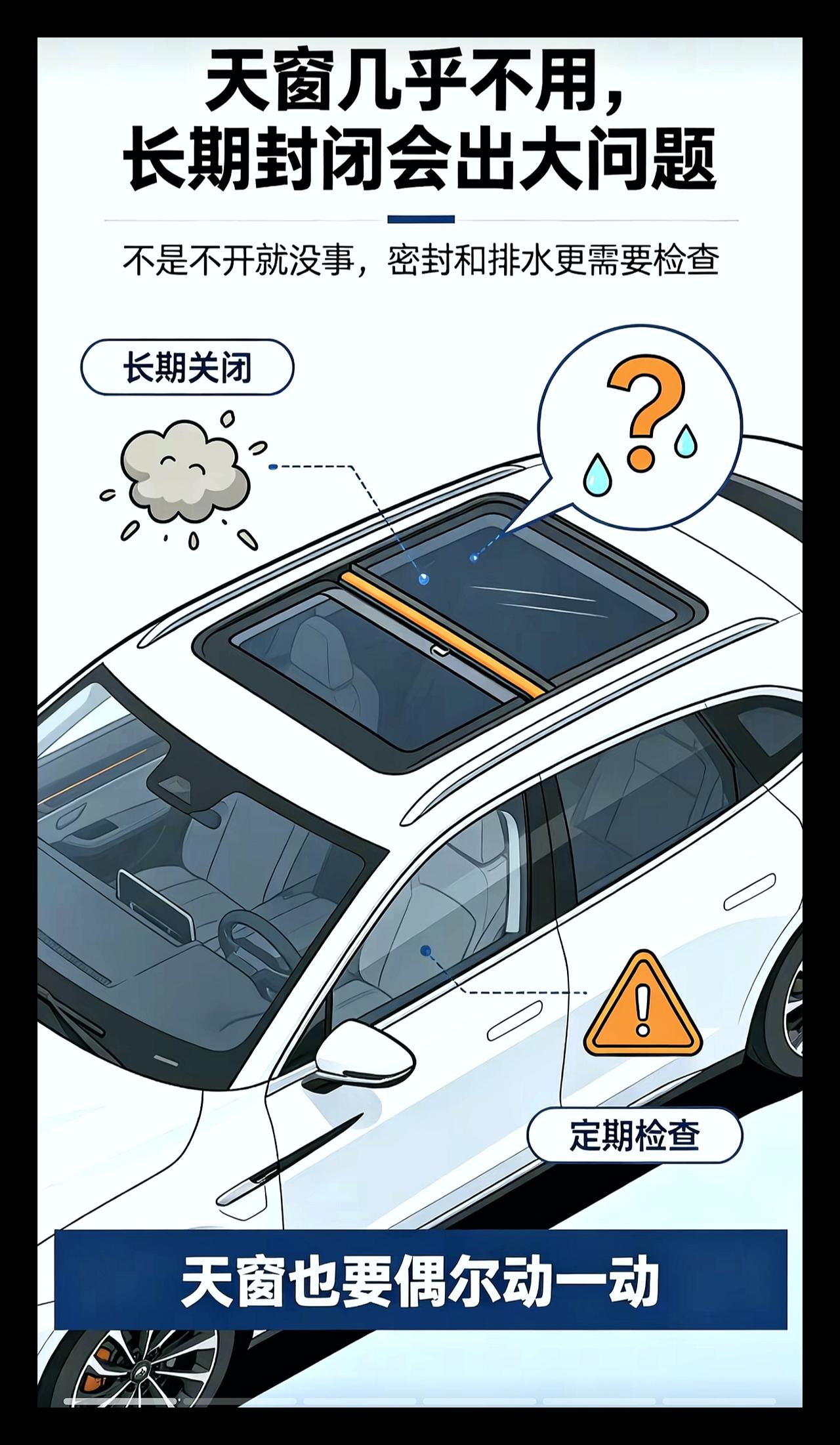 天窗常年不开以为更耐用？隐患悄悄找上门
