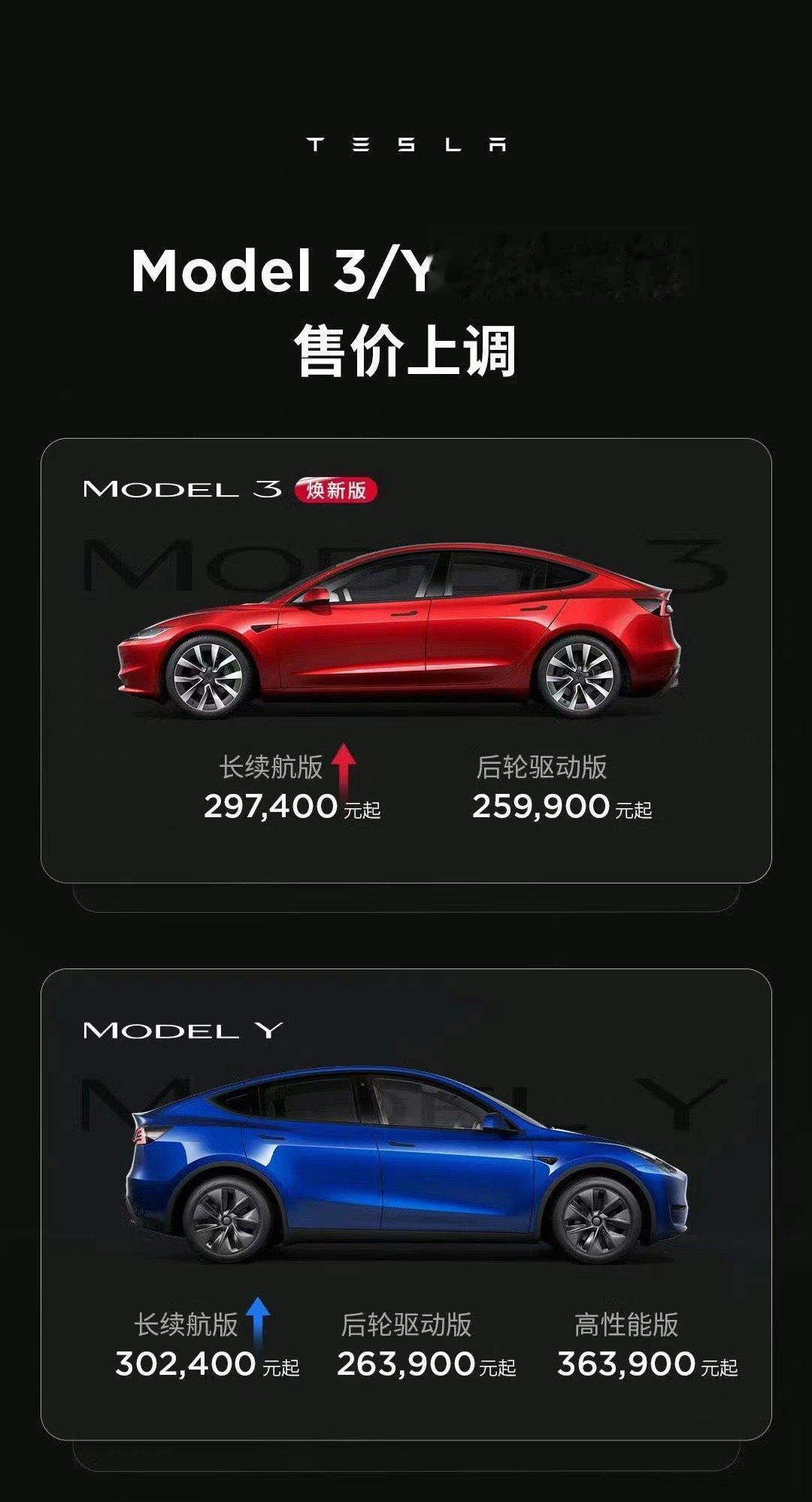 特斯拉官宣调价，Model 3 焕新长续航版涨价 1500 元，售价 29740