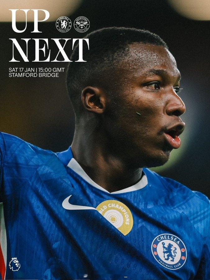 苦主！据统计，切尔西此前在英超一共9次对阵布伦特福德，战绩2胜4平3负，其中主场