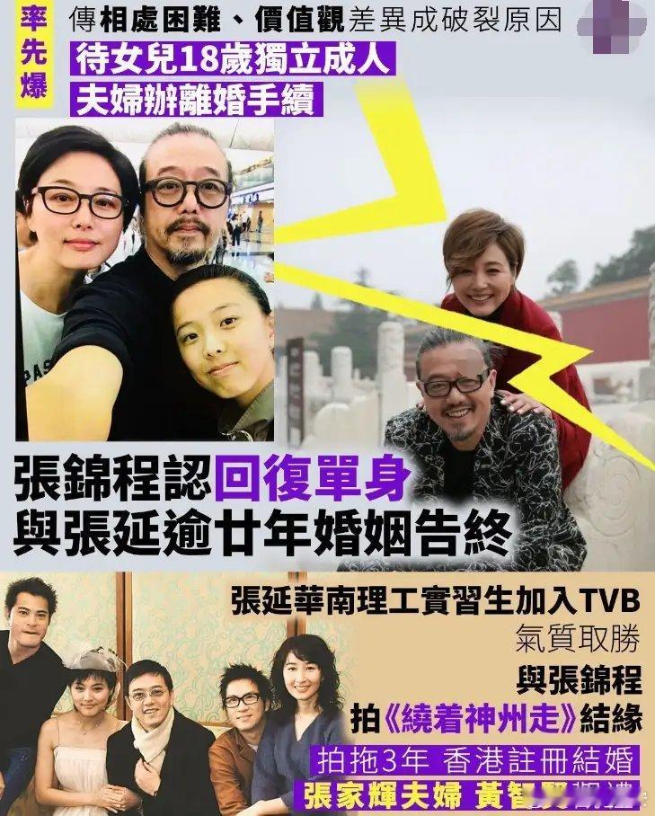 曝张延张锦程离婚曝张延离婚太可惜了，终究逃不过，还是离婚了？ ​​​