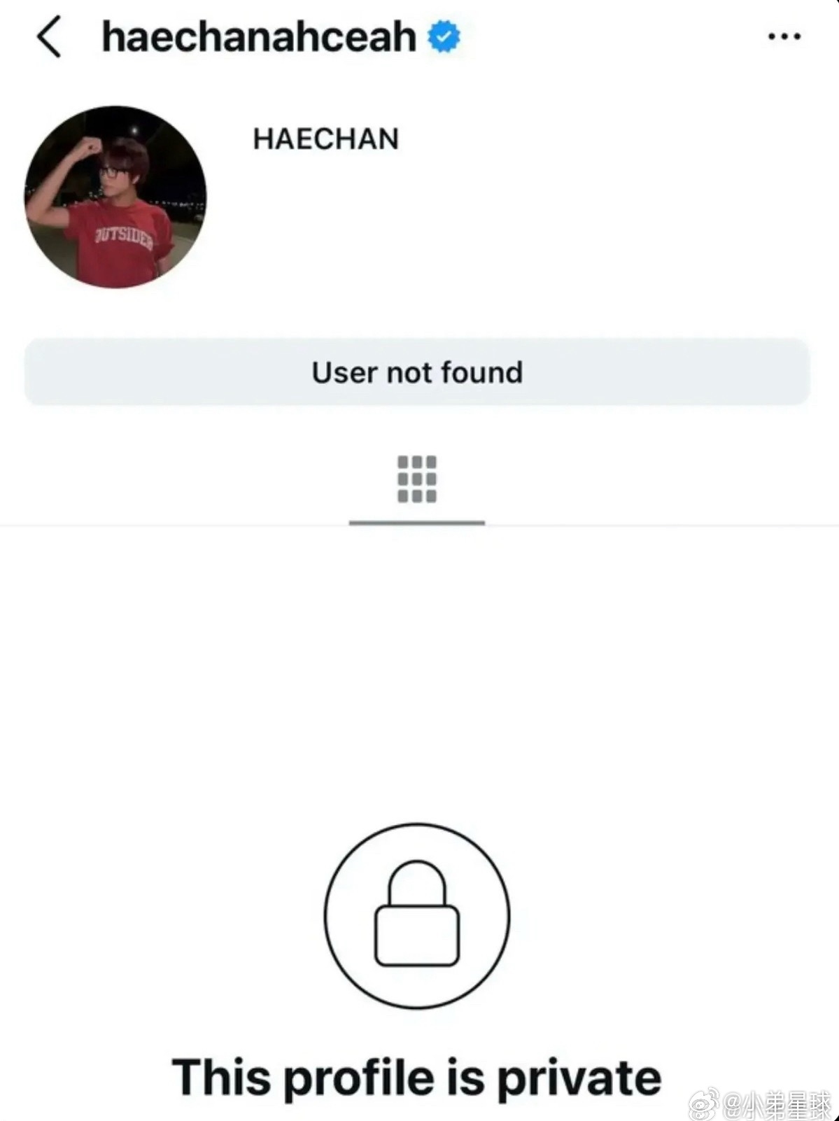 🍠 何意味？不干了？ 李楷灿ins疑似被停用