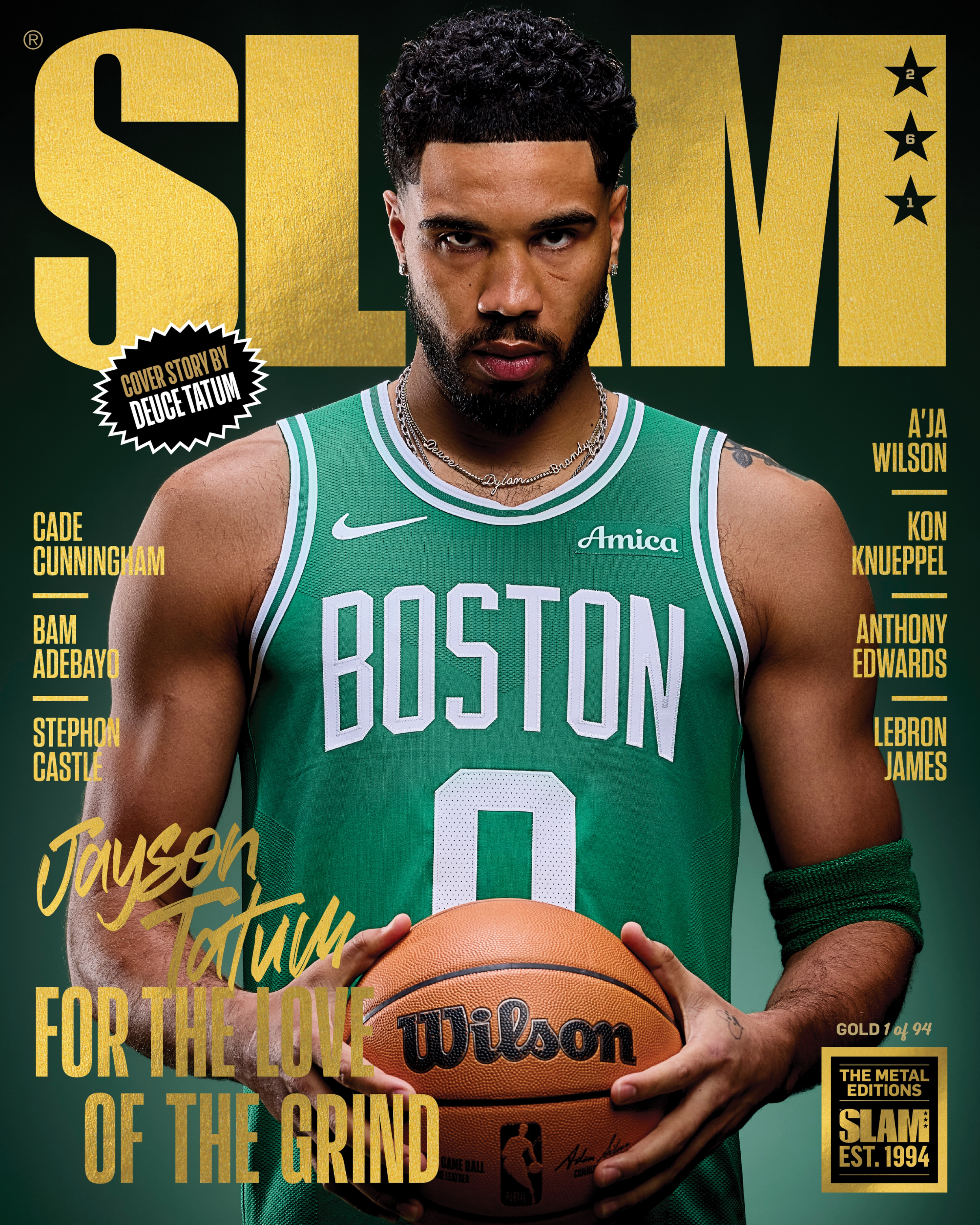封面人物🏀✨恭喜塔图姆登上《SLAM》波士顿凯尔特人 ｜DifferentHe