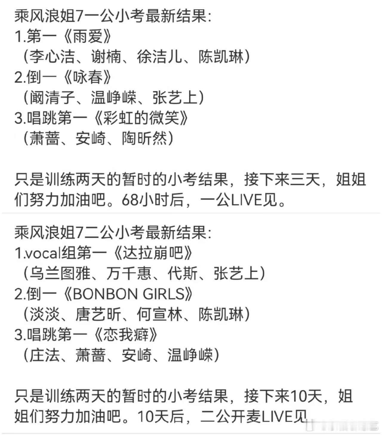 安崎二公小考dance组第一安崎浪姐小考又第一安崎二公小考再拿dance组第一！