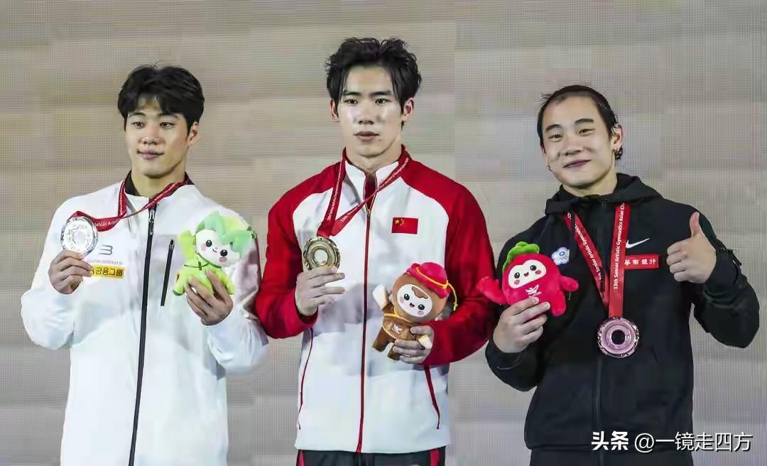在遵义进行的亚洲体操锦标赛刚刚结束男子双杠决赛，张博恒再获冠军，本届比赛已拿到3