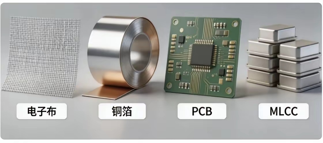 电子布、铜箔、PCB、MLCC，一图看懂现在A股投资最火的四种科技产品！这些领域