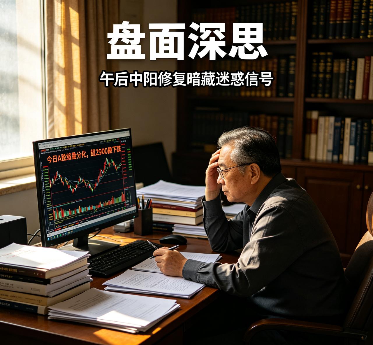 盘面深思｜今天A股缩量分化超2900股下跌，午后中阳修复暗藏迷惑信号
 
理财有