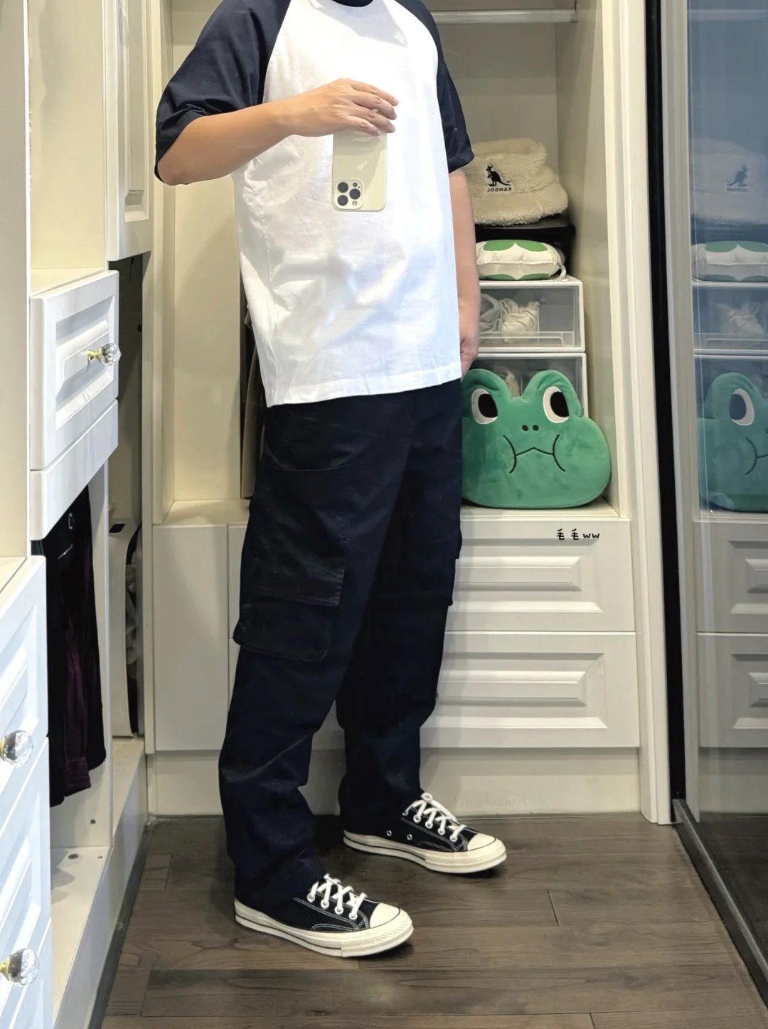 插肩Tee｜工装裤穿搭