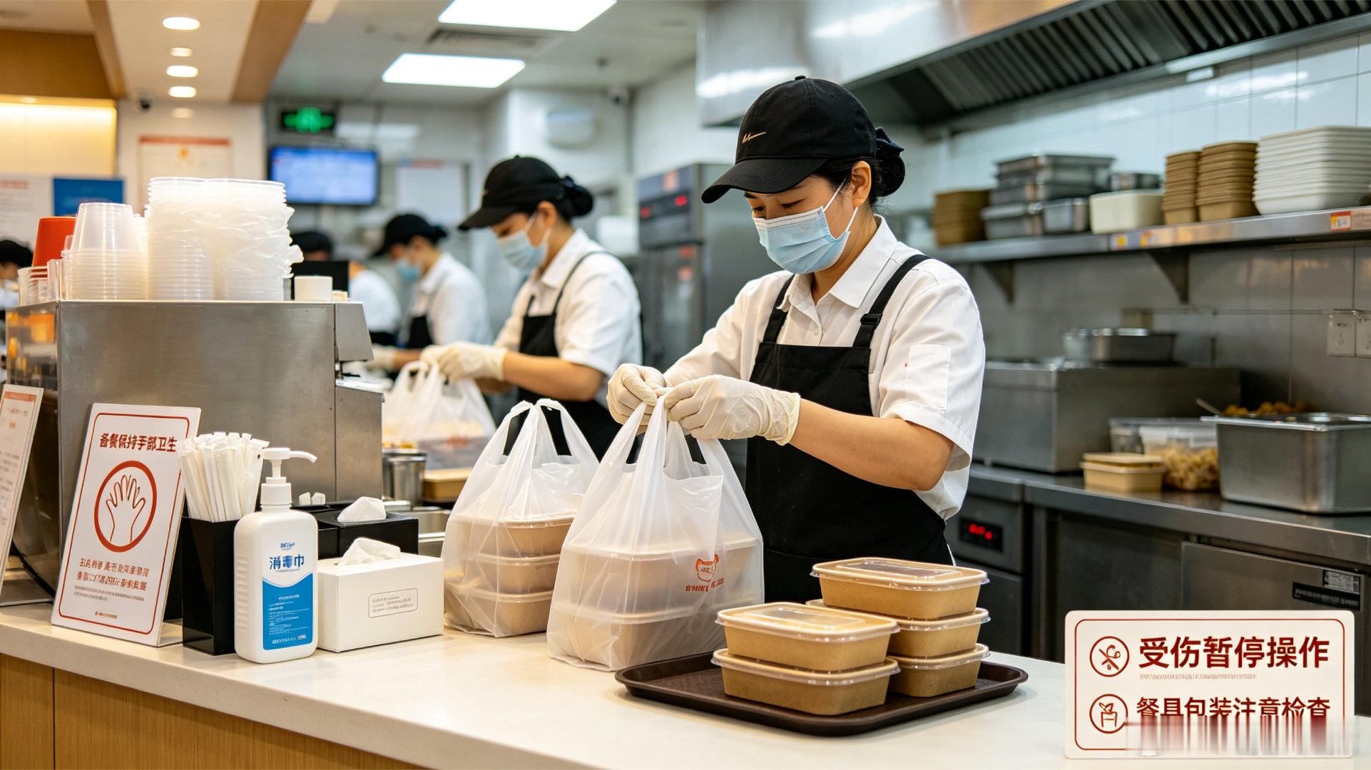 女子点三米粥铺外卖发现包装有血渍上海，女子点三米粥铺外卖，收到后发现外卖袋以及食
