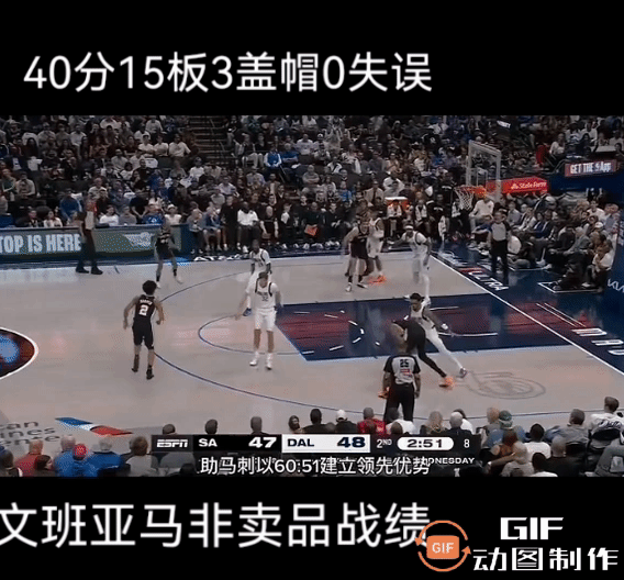 外星人👽来了，文班亚马非卖品战绩[恐惧]