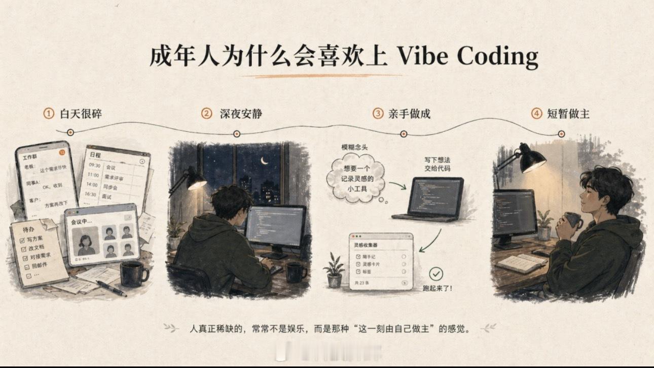 vibecoding为何让人上头Vibe Coding很容易让人越用越沉迷，仔细