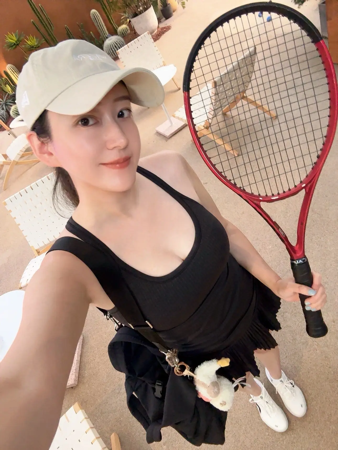 网球girl 网球运动女孩 露台生活的小惬意 元气少女 快乐就是这么简单