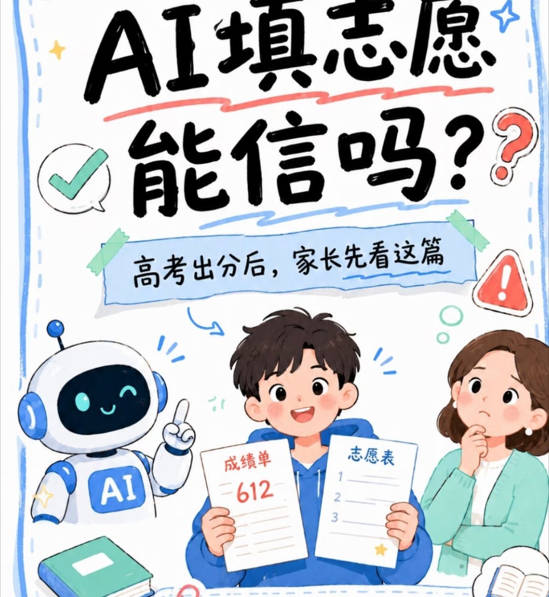 AI辅助填报是好事，能快速筛选信息、生成初筛方案，帮考生省时间。但把AI输出直接