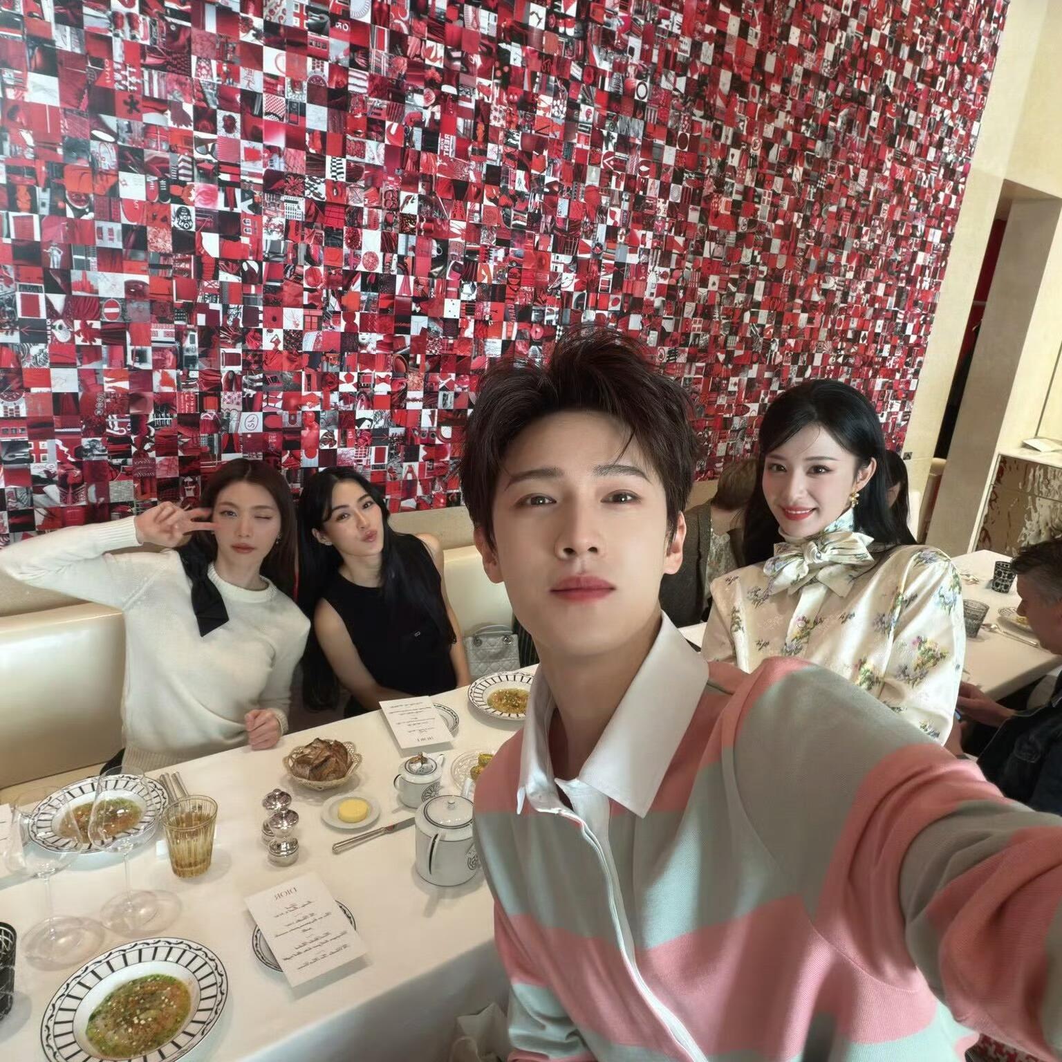 时装周米兰时装周李昀锐王楚然lingorm合照Lingorm，李昀锐，王楚然 ×