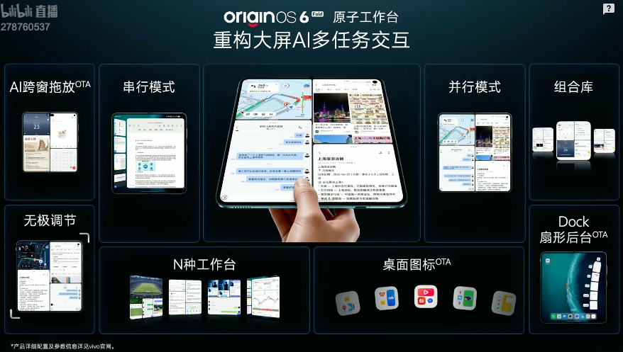 vivo X Fold6发布，售价7999元起！新机有黑、白、蓝、黑金（限量）四