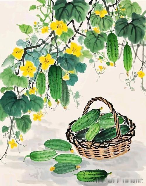 《暑雨》
——宋·陆游
草茂水长蛙群鸣，
洼深路壤人断行。
故侯老退守瓜垄，
翠