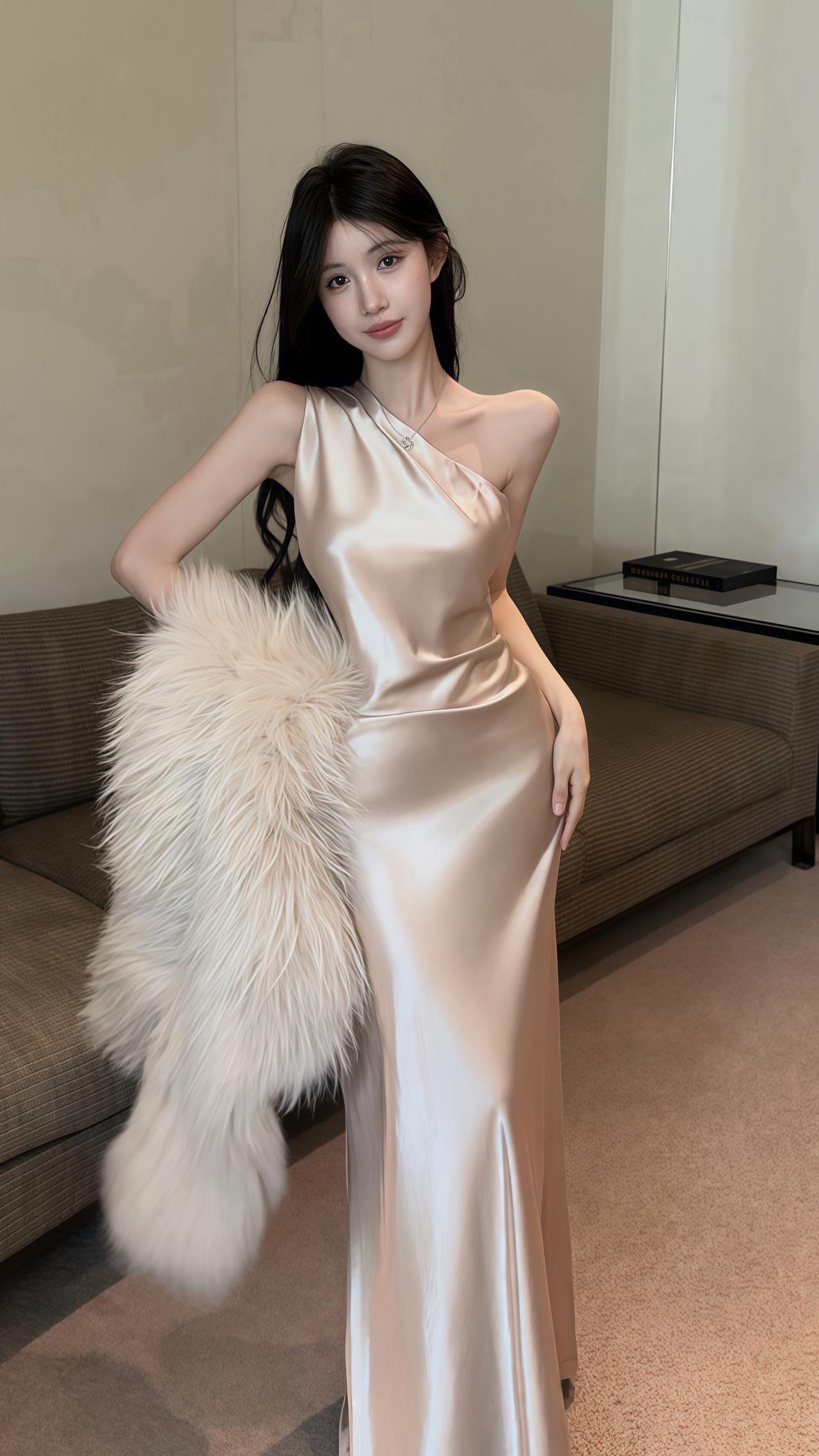 年会小礼服温柔穿搭